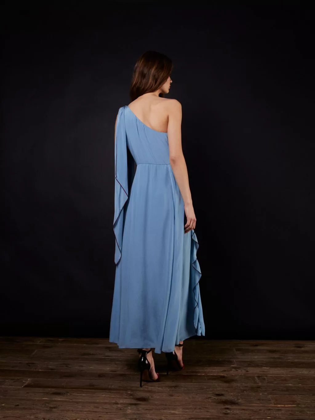Vestido asimétrico azul