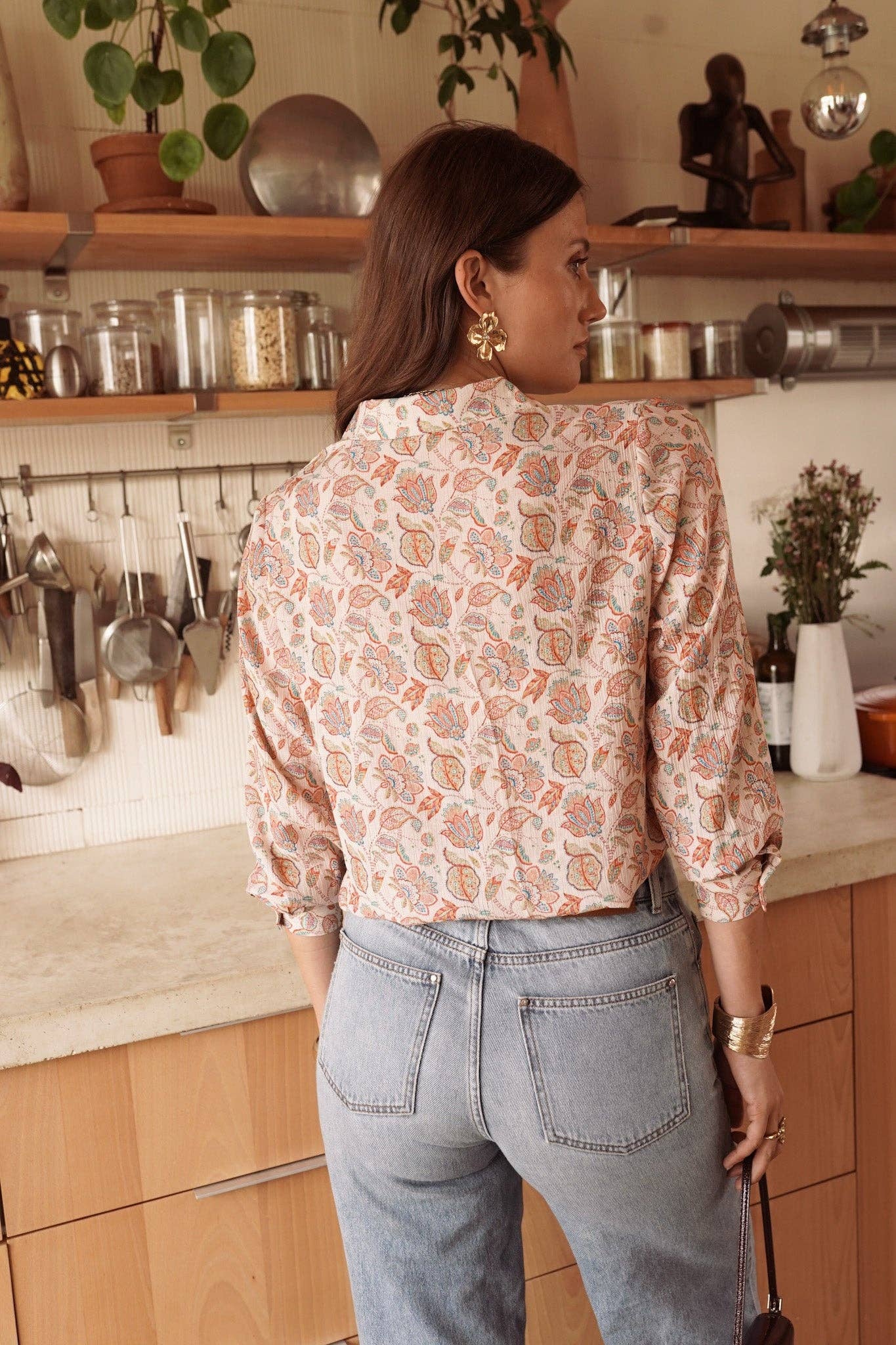 Camisa Béranger de IN APRIL 1986, estampado floral de entretiempo · MHOSS
