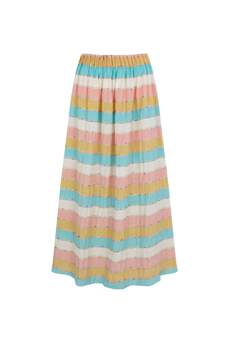 Falda rayas multicolor