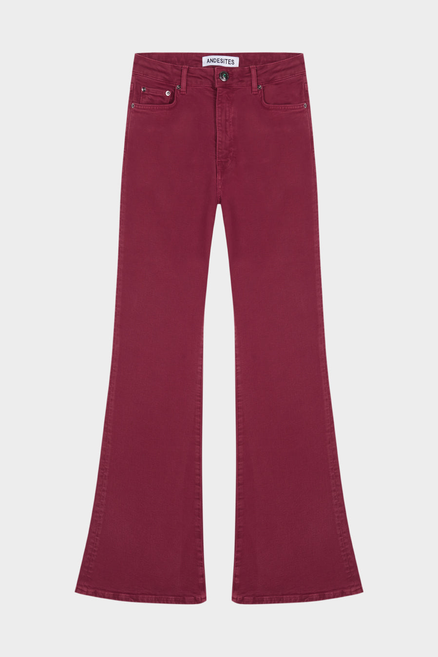 Jeans skinny flare burgundy