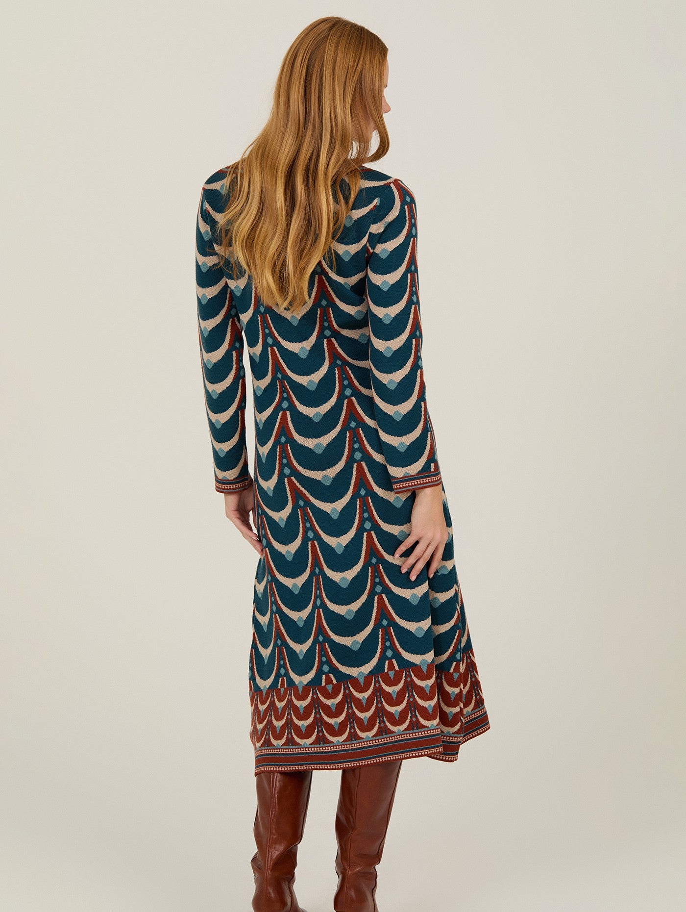Vestido largo de punto