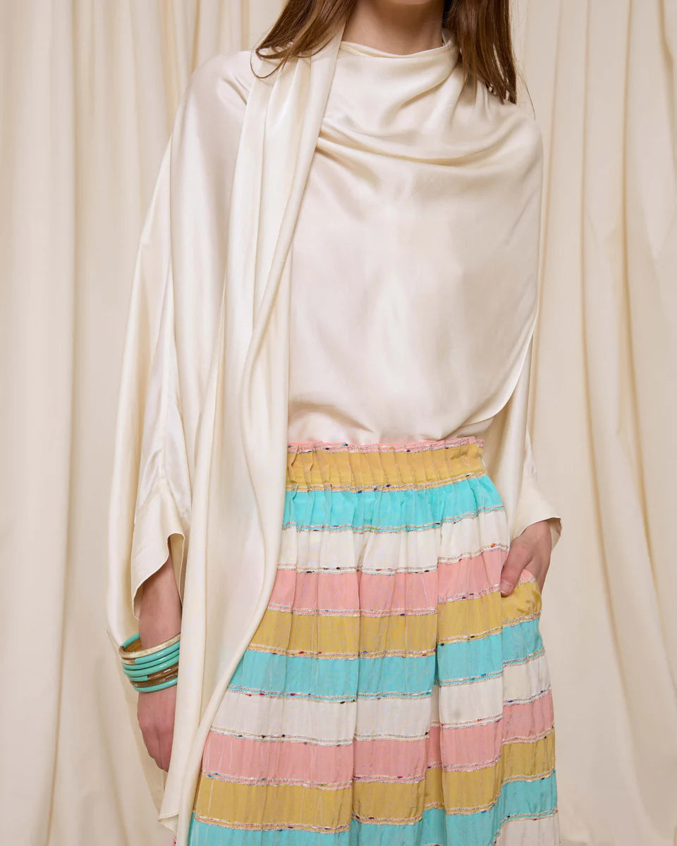 Falda rayas multicolor