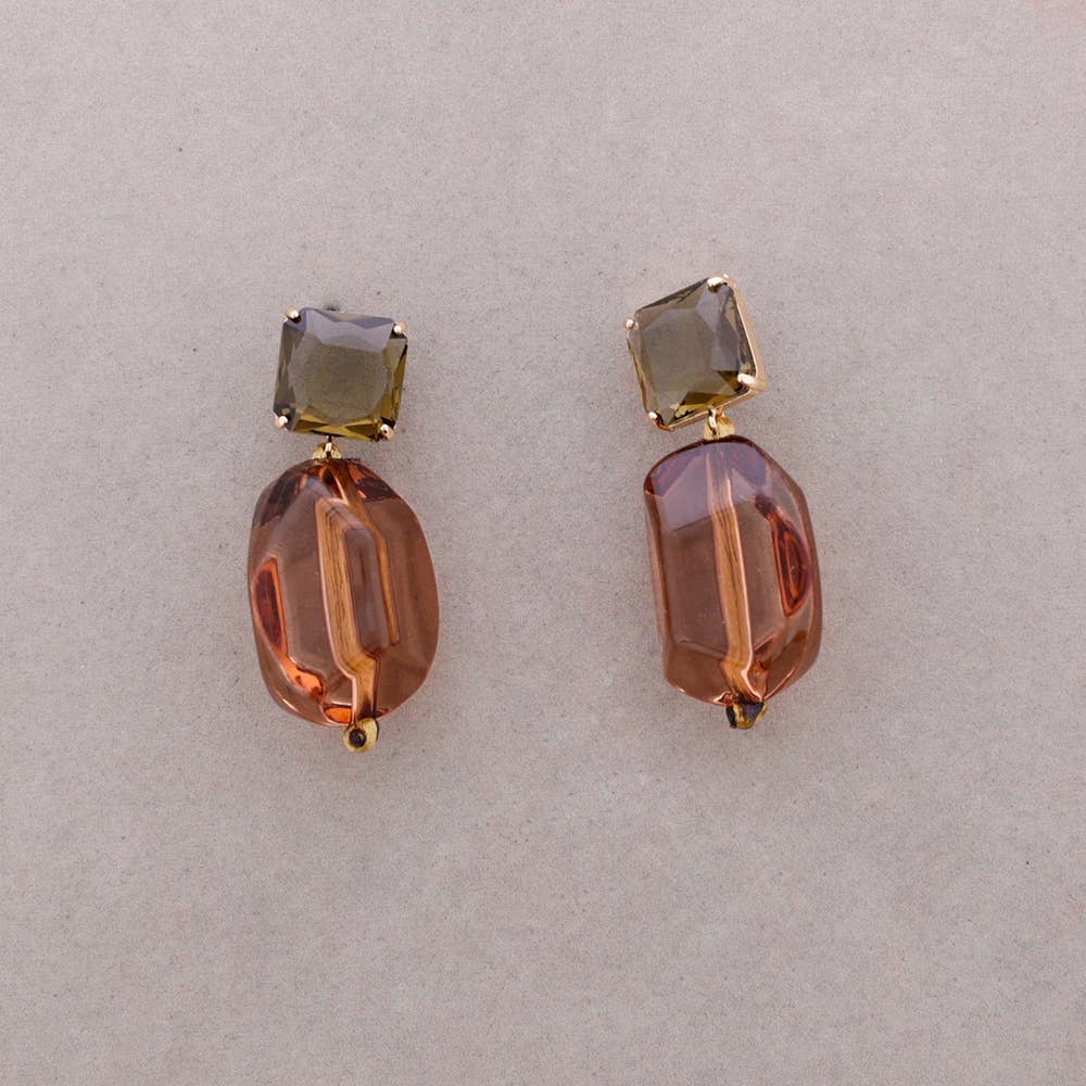 Pendientes colgantes de resina para mujer · MHOSS Oviedo