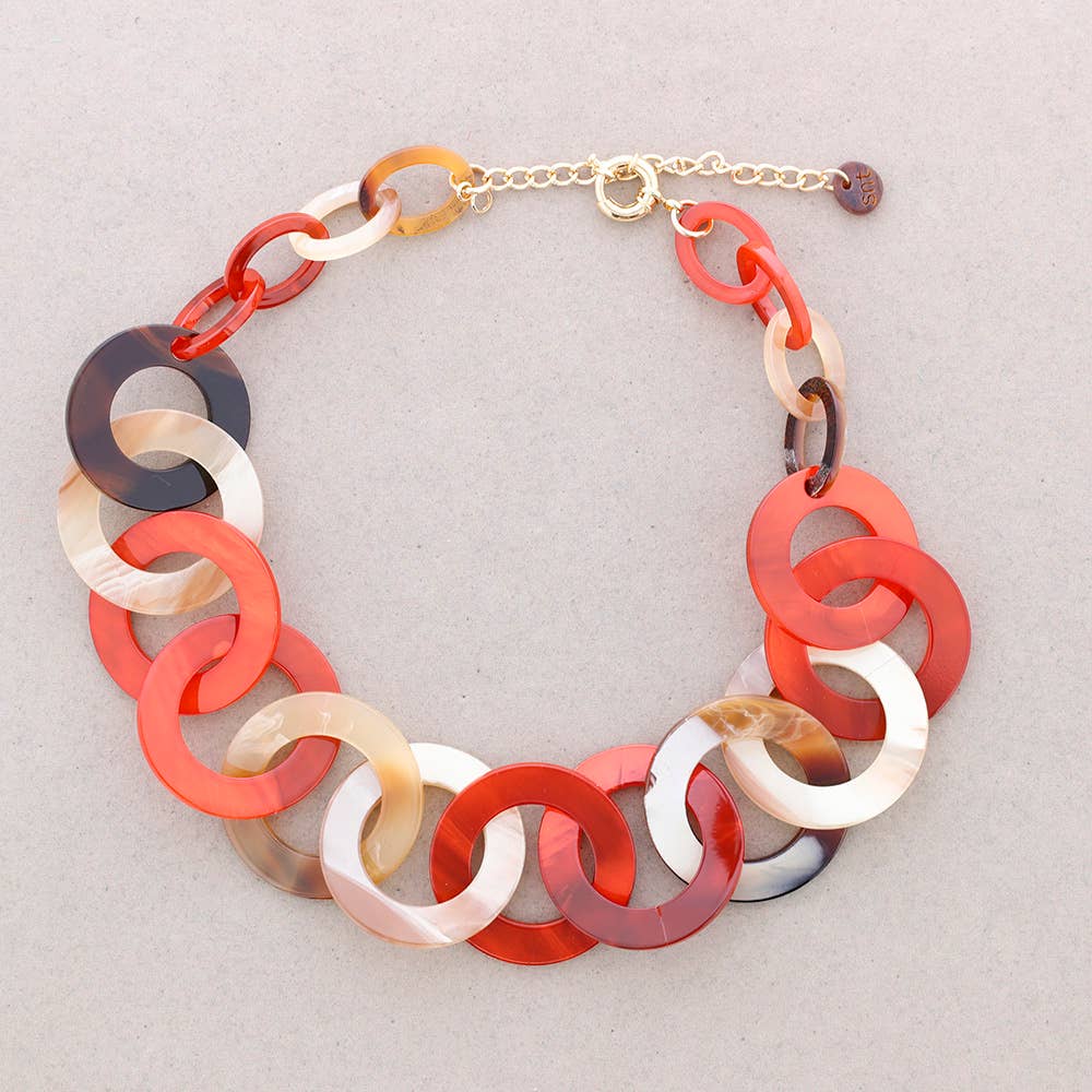 Collar de eslabones de resina para mujer · MHOSS Oviedo