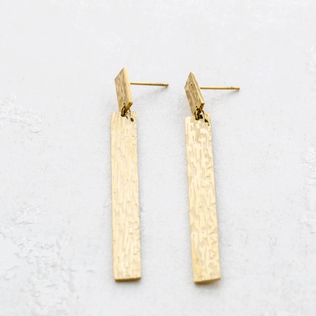 Pendientes colgantes de acero para mujer · MHOSS Oviedo