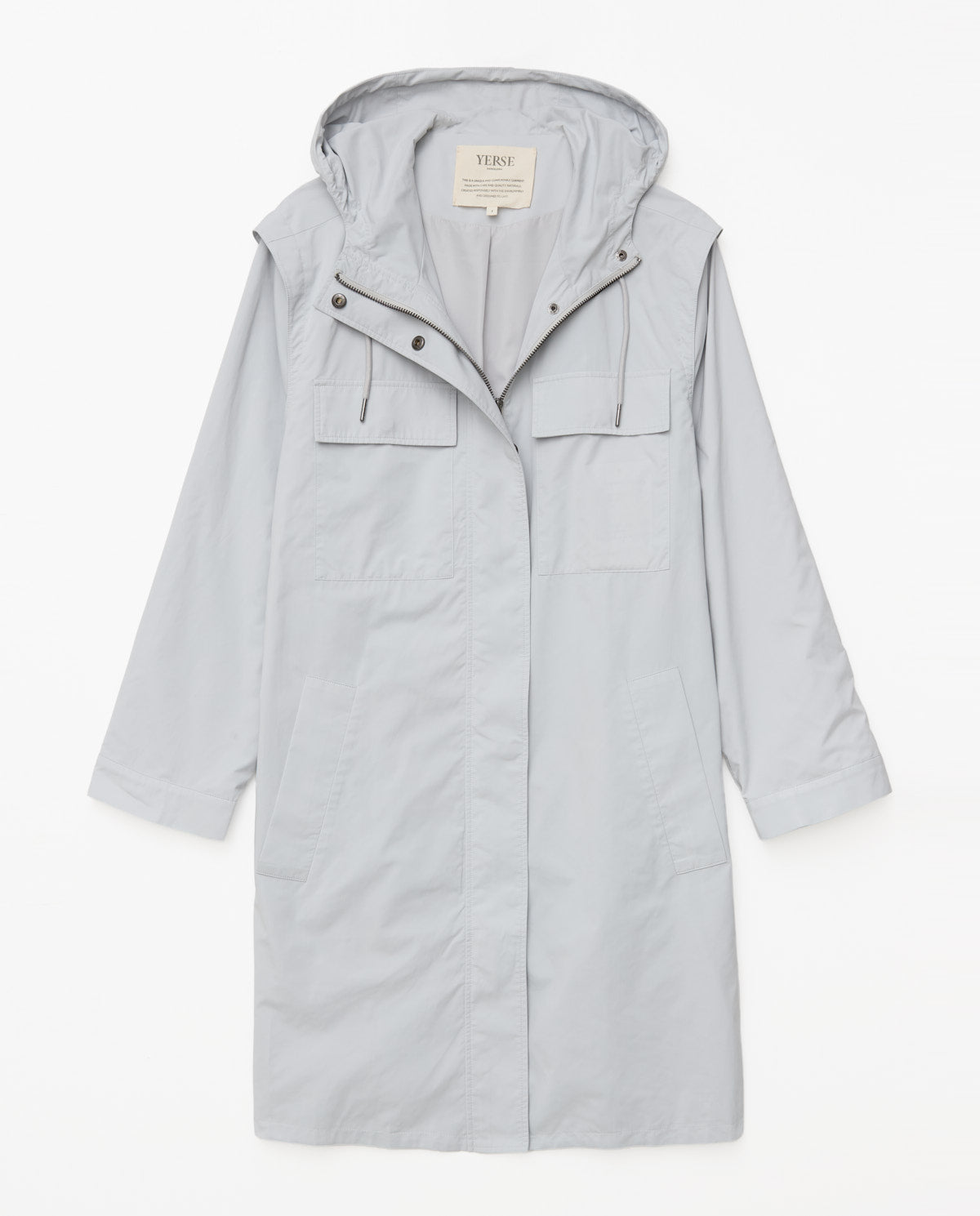 Anorak ligero gris perla