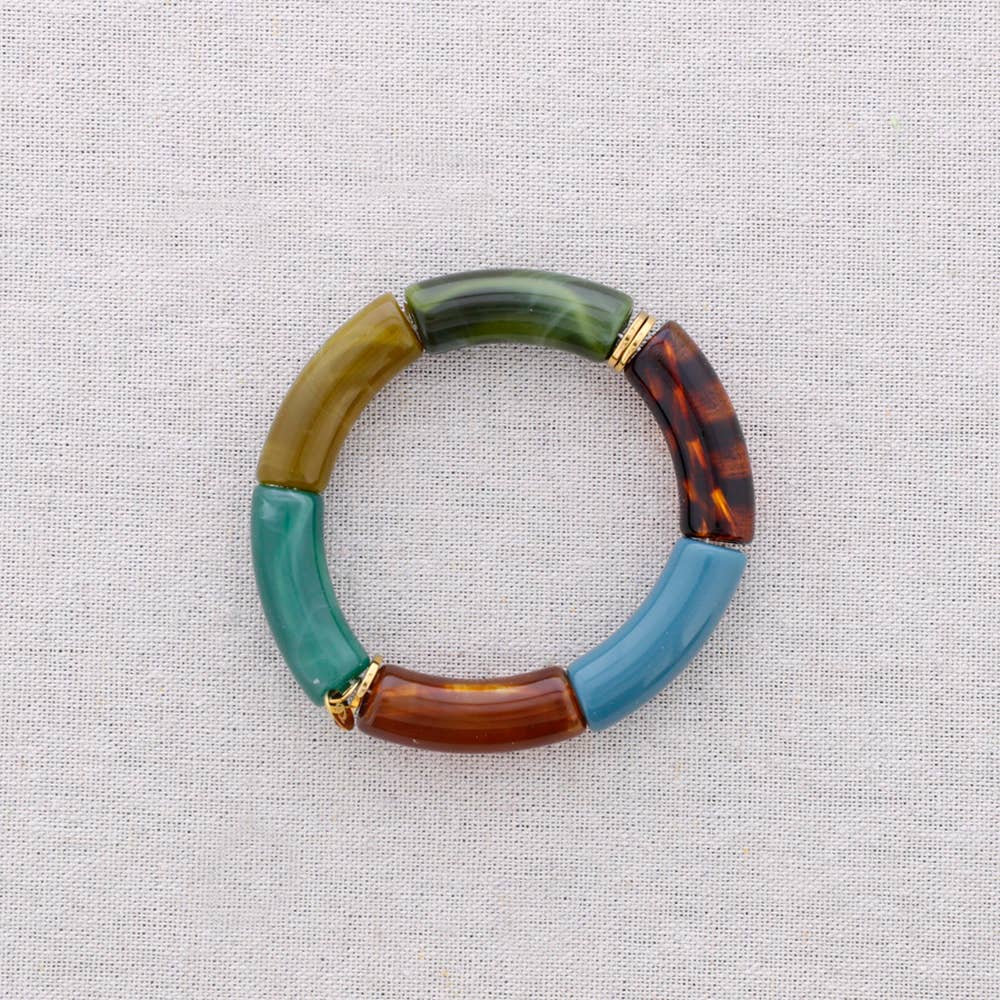 Pulsera de acero multicolor grande, elegida a mano en MHOSS