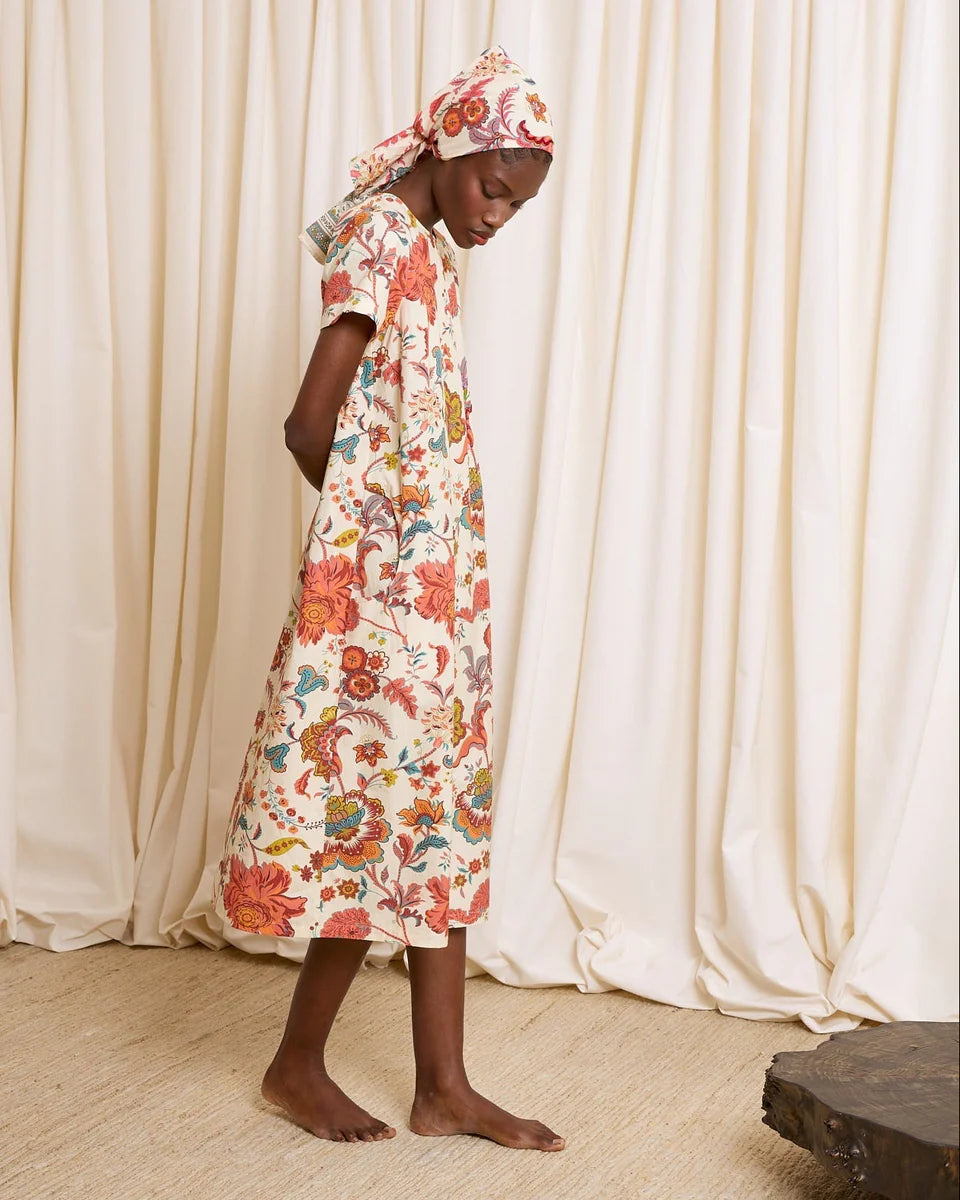 Vestido de flores con lentejuelas