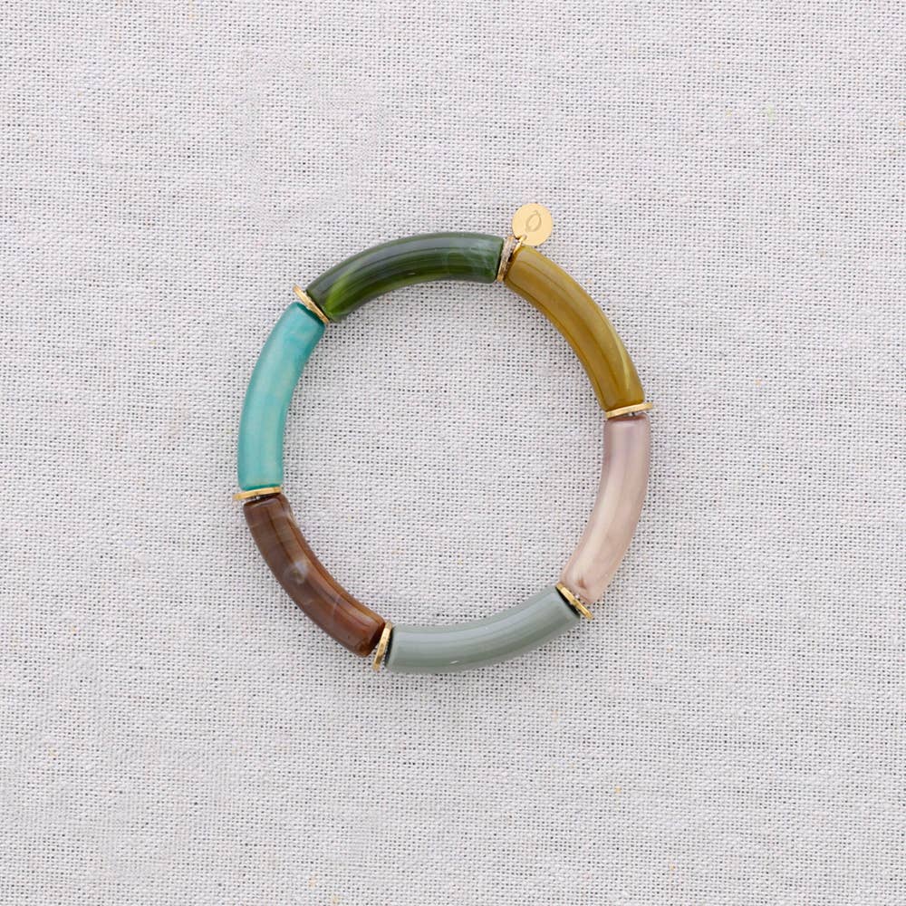 Pulsera de acero con resina multicolor, tamaño pequeño · MHOSS Oviedo
