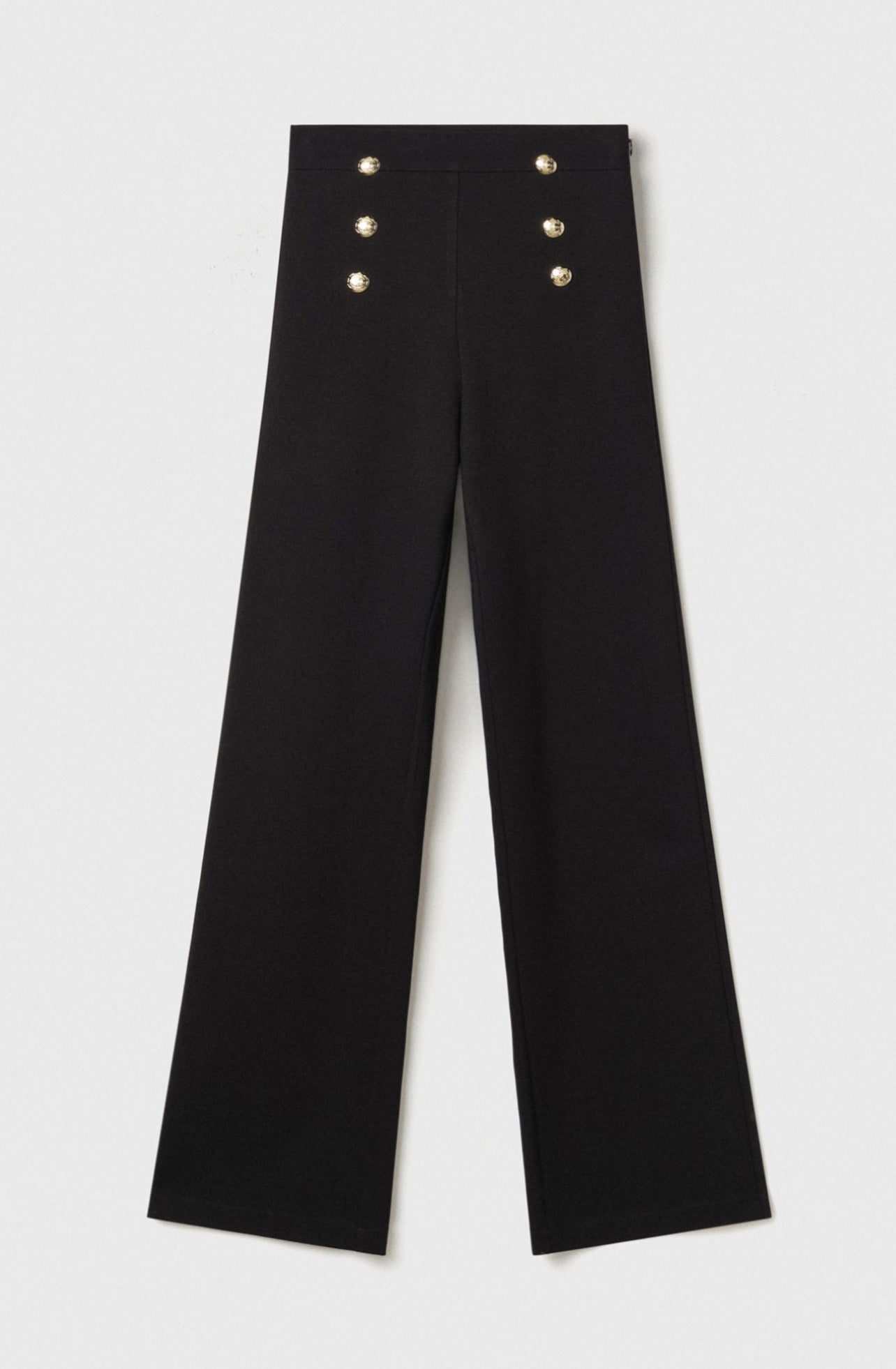 Pantalon palazzo en point de Milan