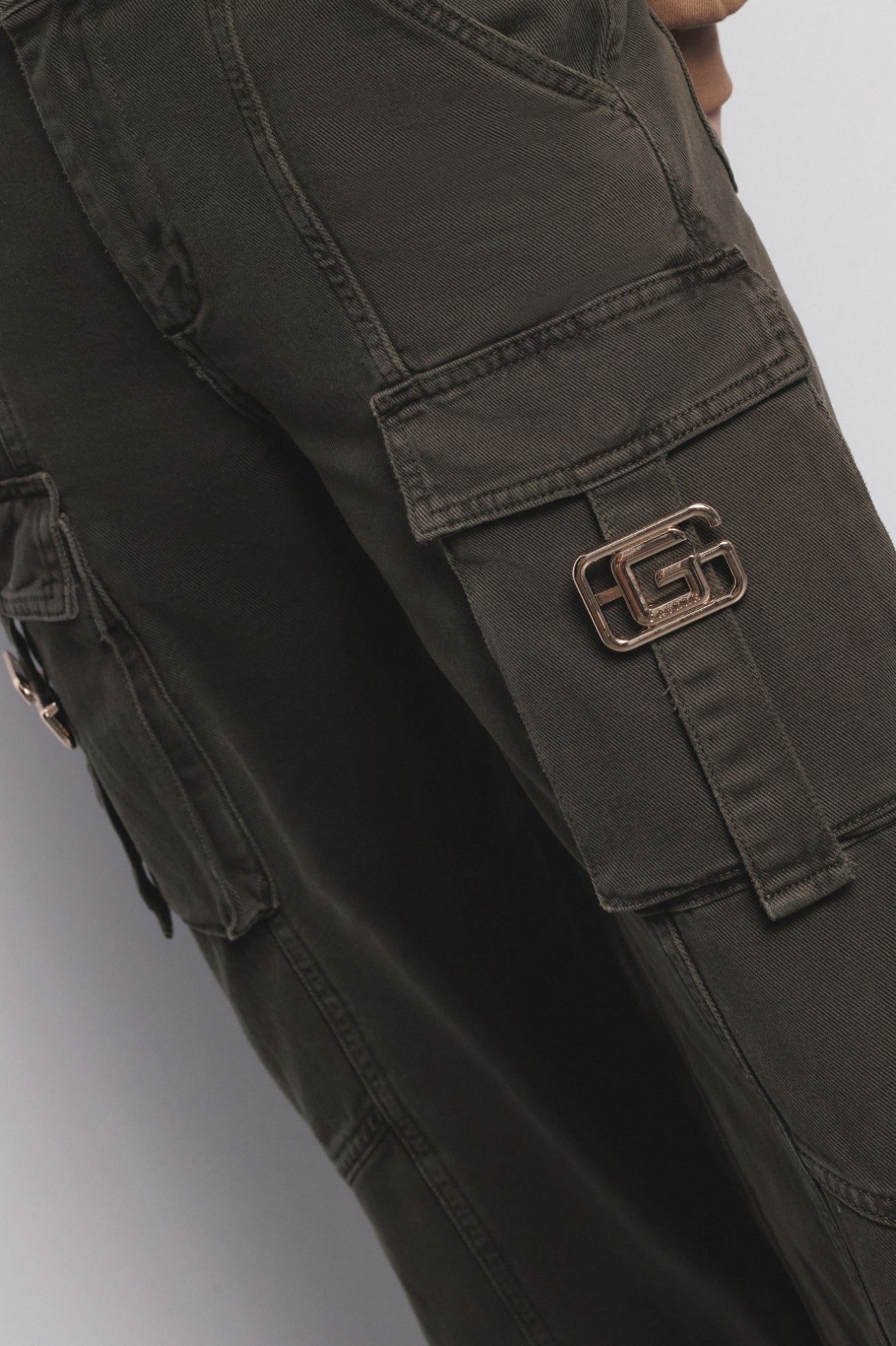 Pantalon cargo vert