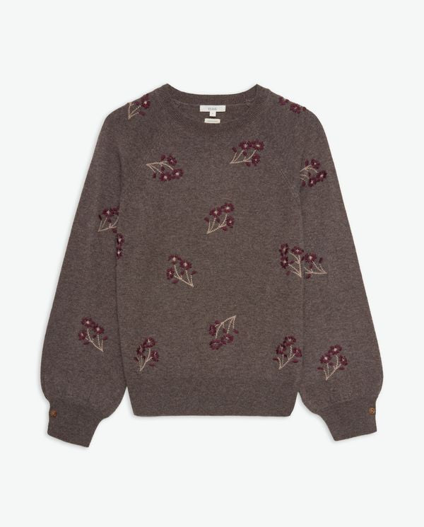 Jersey bordado de flores