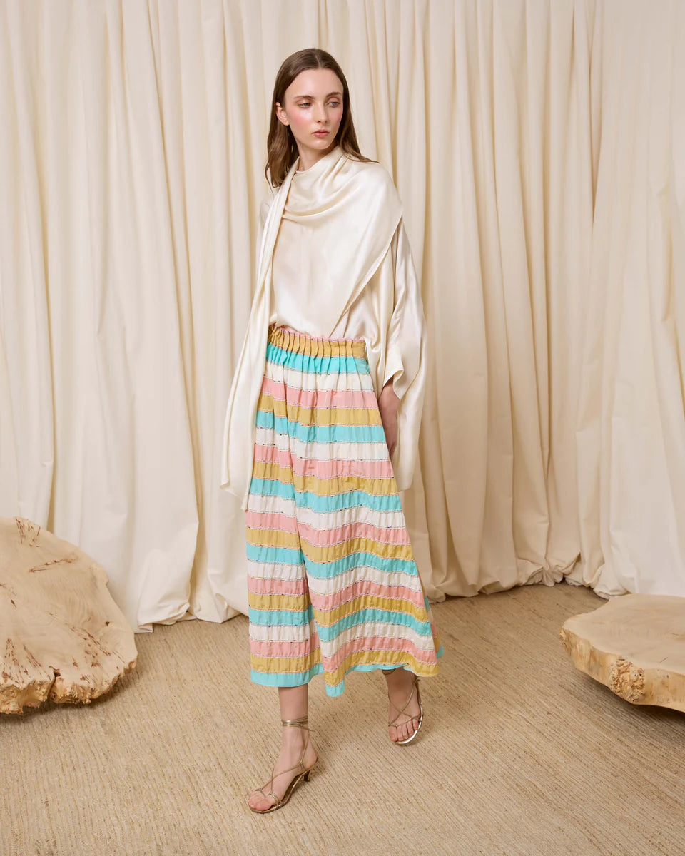 Falda rayas multicolor