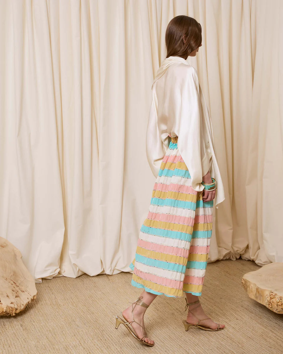 Falda rayas multicolor