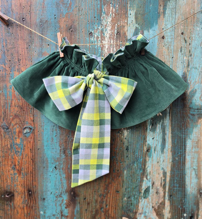 Plaid velours vert