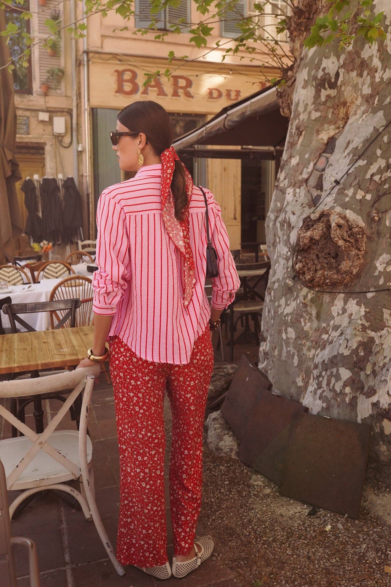 Pantalón fluido de viscosa con cintura cómoda para mujer